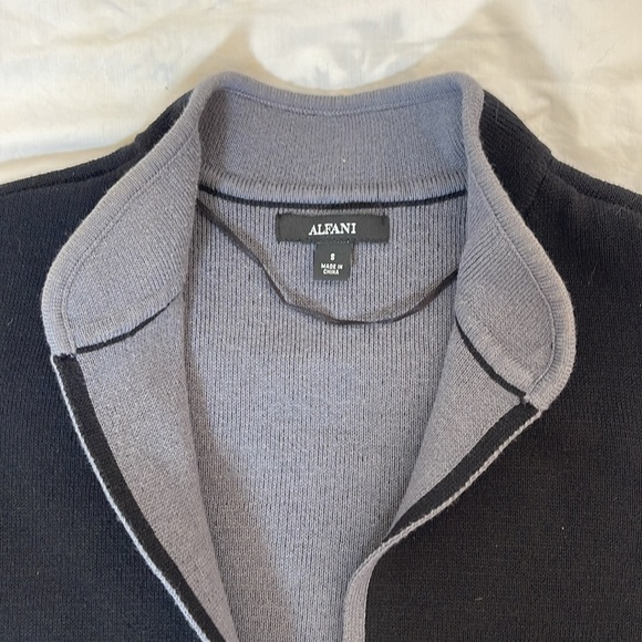 Alfani Long Cardigan With Faux Fur Trim - Picture 6 of 12